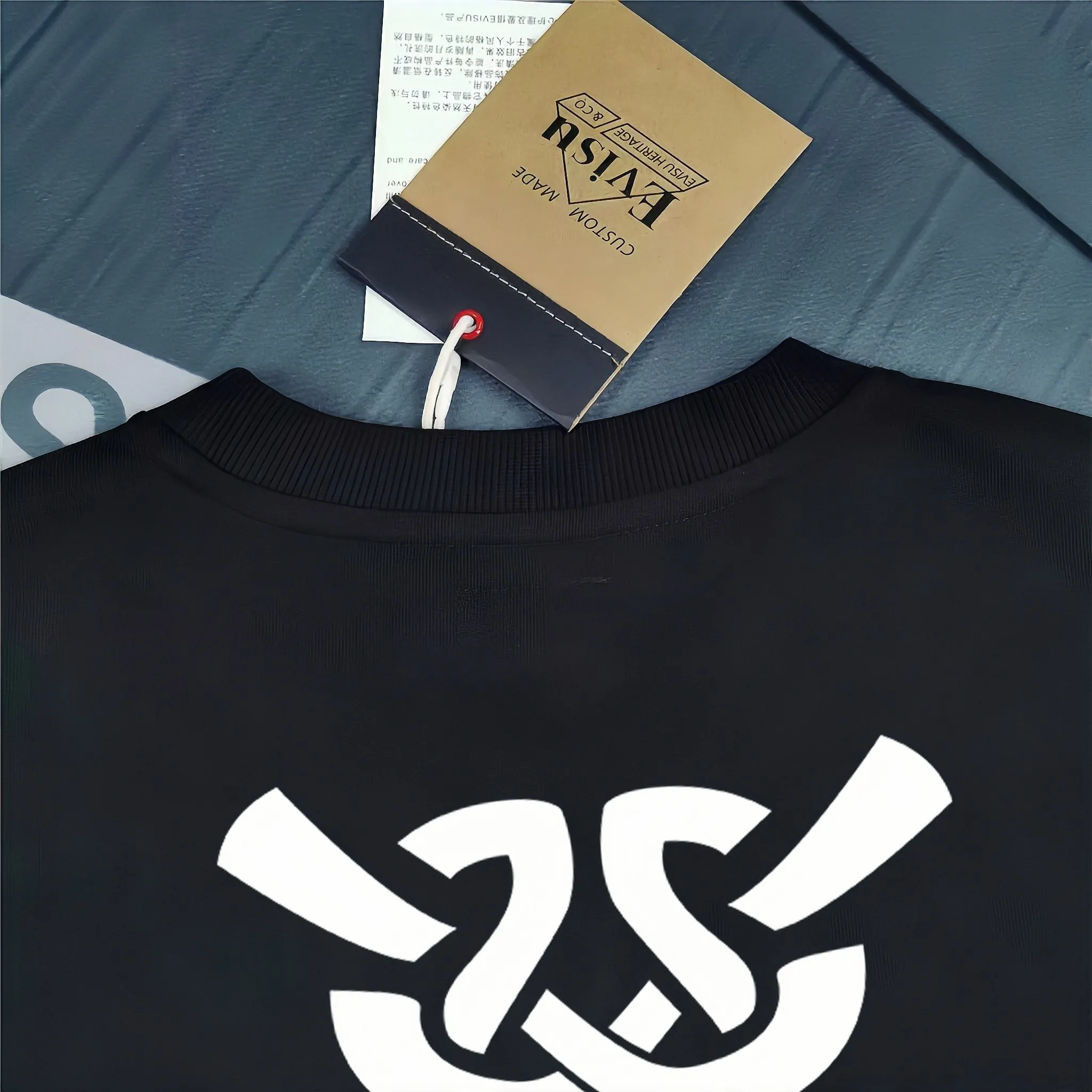 Evisu 2025New Arrival T ⚠ Quality⚠ Same Style T 。 ，Black S-XXL，White S-XXL，Gray M-XXL，Red S-XXL， Red M-XXL